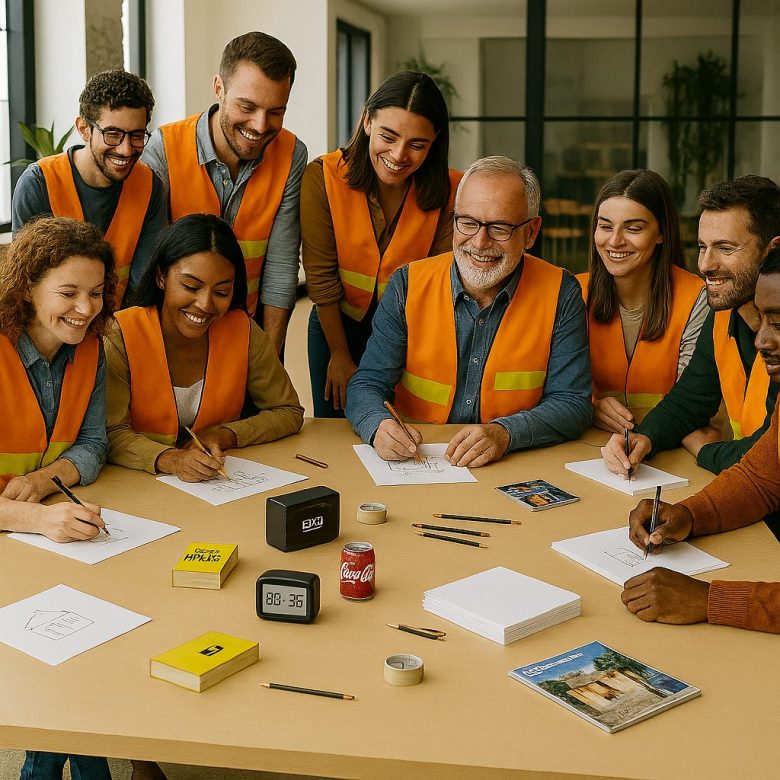 Une équipe de salariés participent à un atelier Escape Game Sécurité